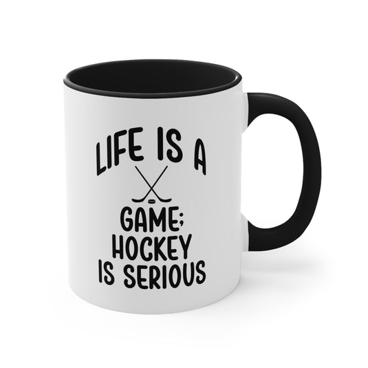 Life is a Game 11oz Hockey Accent Mug