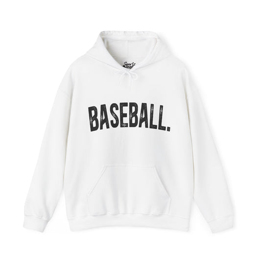 Rustic Design Baseball Adult Unisex Basic Hooded Sweatshirt