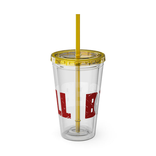 Baseball 16 oz Sunsplash Tumbler with Straw