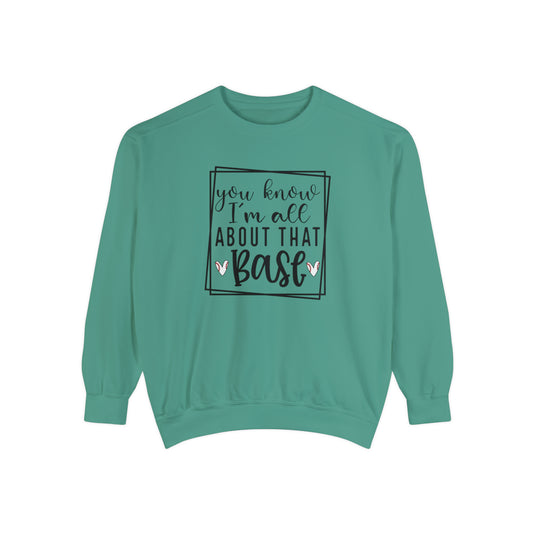 You Know I'm All About that Base Baseball Adult Unisex Premium Crewneck Sweatshirt