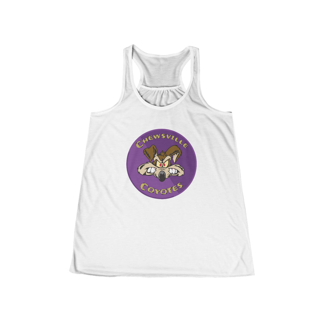 Chewsville Coyotes Women's Flowy Racerback Tank