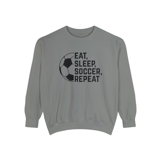 Eat Sleep Soccer Repeat Adult Unisex Premium Crewneck Sweatshirt