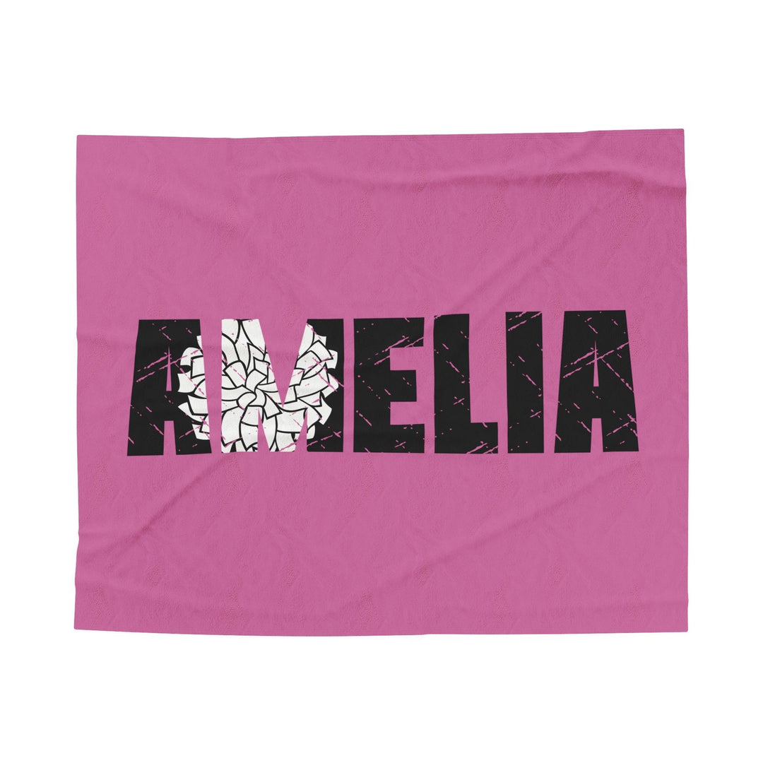Cheer Plush Blanket w/Custom Name