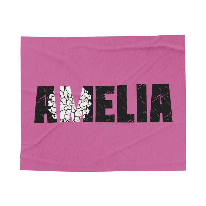 Cheer Plush Blanket w/Custom Name