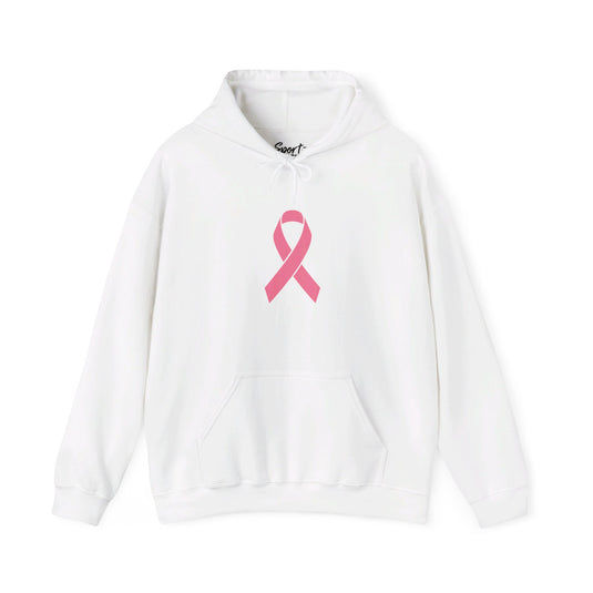 Cancer Ribbon Adult Unisex Basic Hooded Sweatshirt