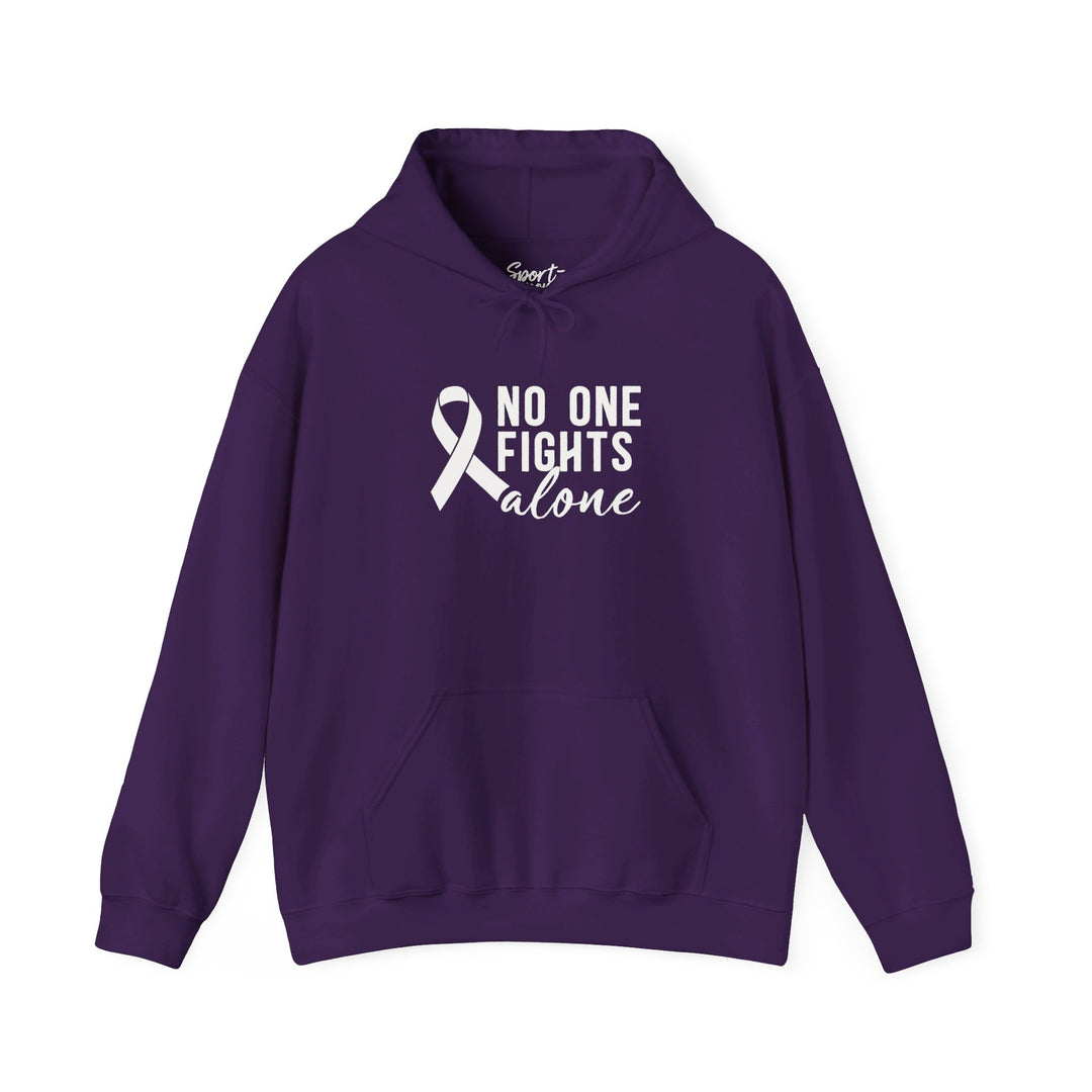 No One Fights Alone Adult Unisex Hooded Sweatshirt