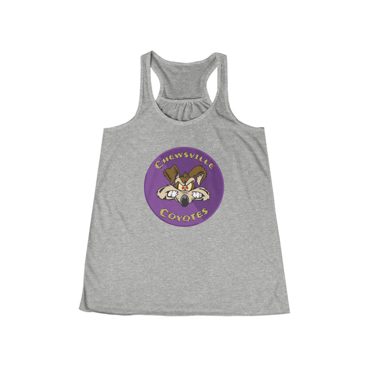 Chewsville Coyotes Women's Flowy Racerback Tank