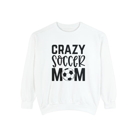 Crazy Soccer Mom Adult Unisex Premium Crewneck Sweatshirt