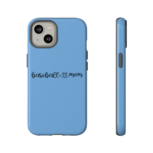 Baseball Mom Phone Case with Heart