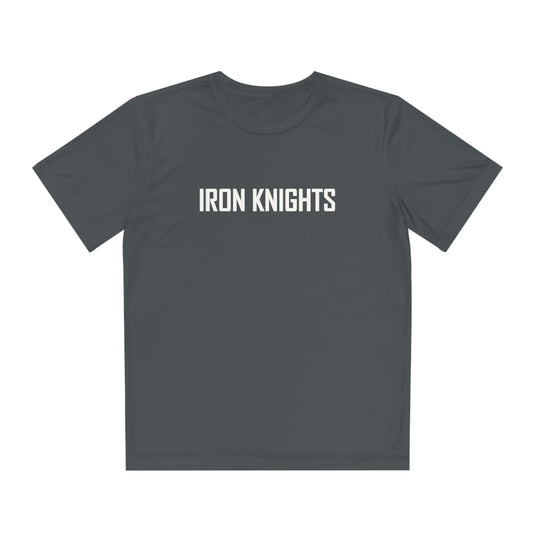 Iron Knights Youth Short Sleeve Competitor Moisture Wicking Tee w/Text Only