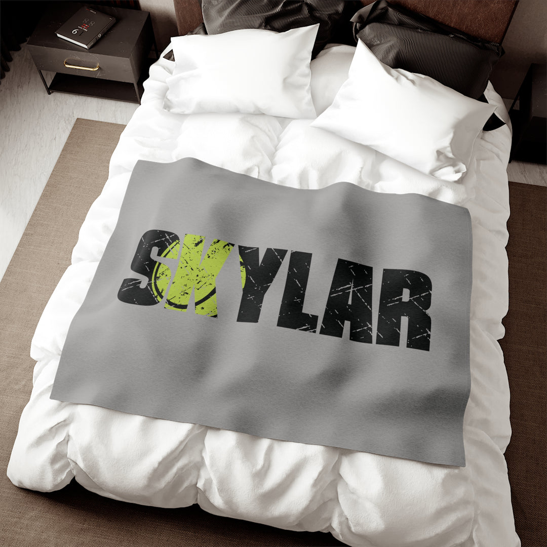 Tennis Sweatshirt Blanket w/Custom Name