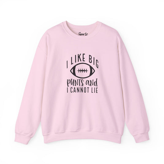 I Like Big Punts Football Adult Unisex Basic Crewneck Sweatshirt