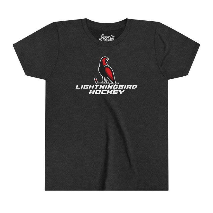 Wheeling Lightningbirds Unisex Youth Mid-Level T-Shirt - Hockey Design