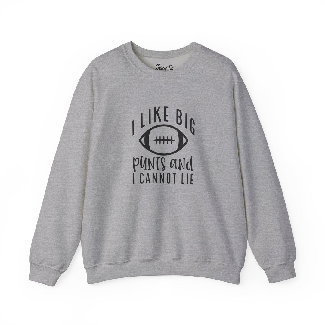 I Like Big Punts Football Adult Unisex Crewneck Sweatshirt