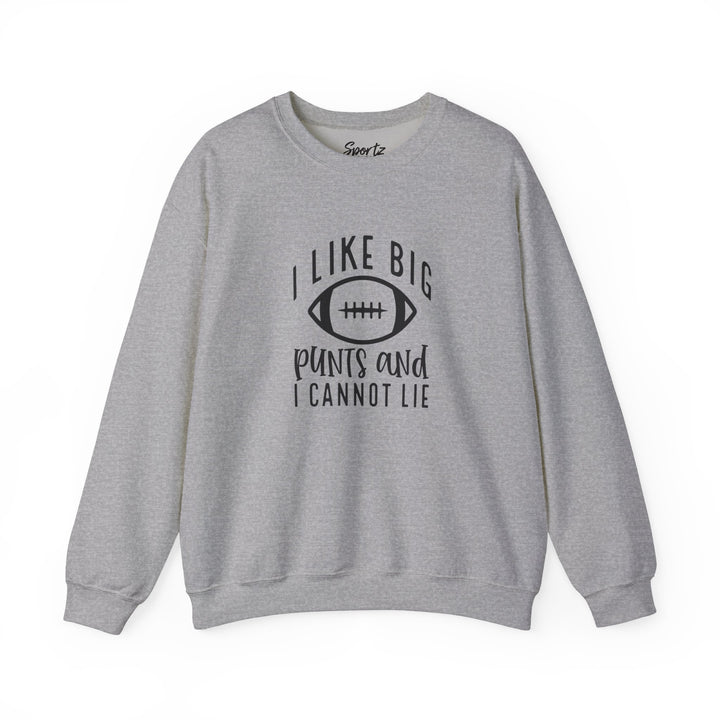 I Like Big Punts Football Adult Unisex Crewneck Sweatshirt