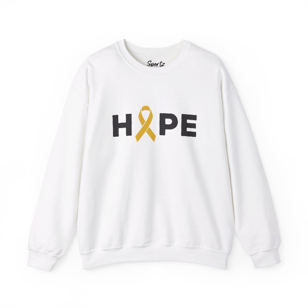 Hope Cancer Ribbon Adult Unisex Crewneck Sweatshirt