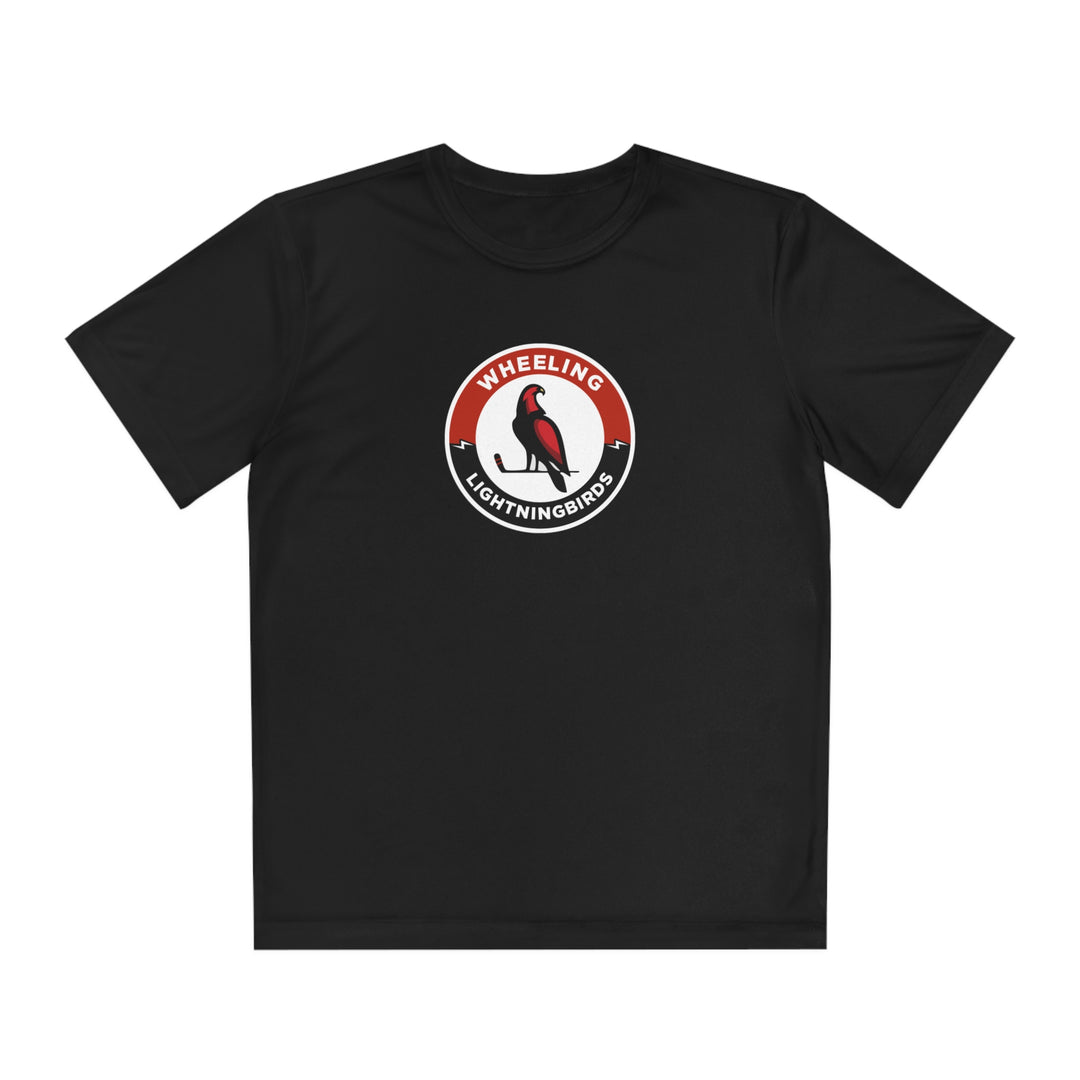 Wheeling Lightningbirds Unisex Youth Short Sleeve Competitor Moisture Wicking T-Shirt