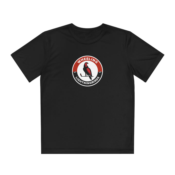 Wheeling Lightningbirds Unisex Youth Short Sleeve Competitor Moisture Wicking T-Shirt