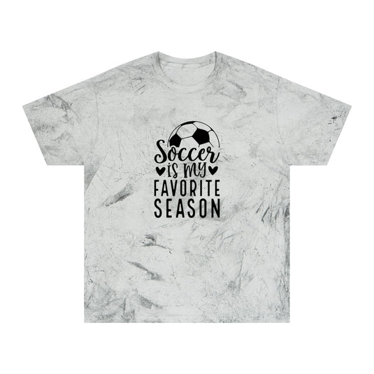 Soccer is My Favorite Season Adult Unisex Colorblast T-Shirt