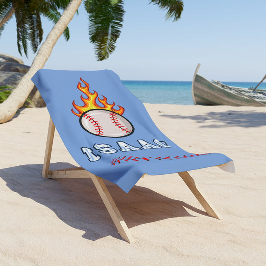 Baseball Beach Towel w/Custom Name