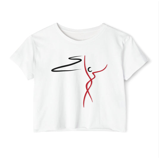 First Landing Dance Center Women's Mid-Level Cropped T-shirt