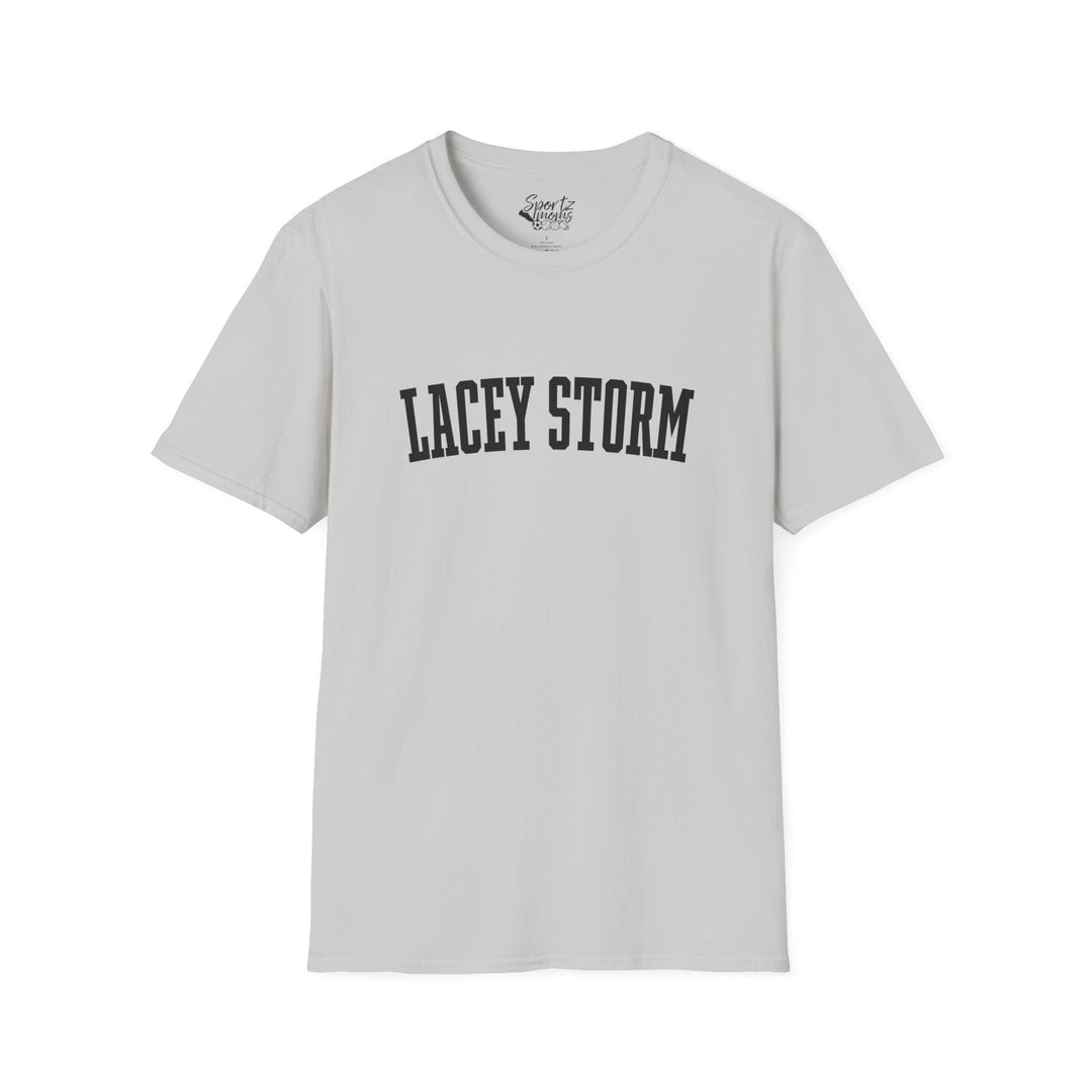 Lacey Storm Unisex Adult T-Shirt - Plain Text Design
