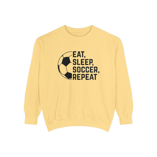 Eat Sleep Soccer Repeat Adult Unisex Premium Crewneck Sweatshirt