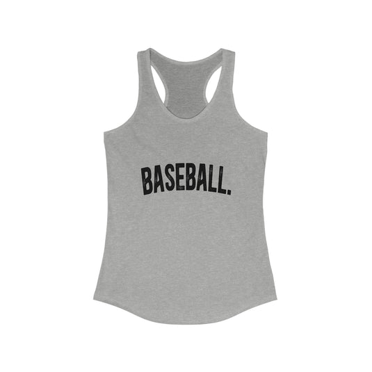 Rustic Design Baseball Women's Racerback Tank