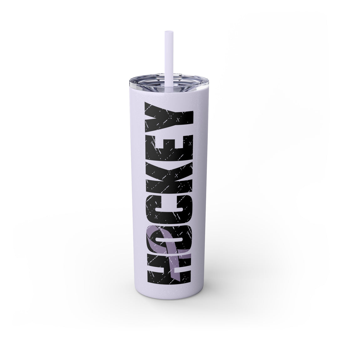 Cancer Ribbon Pick Your Sport 20oz Skinny Tumbler with Straw
