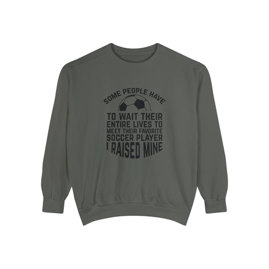 Some People Have to Wait Soccer Adult Unisex Premium Crewneck Sweatshirt