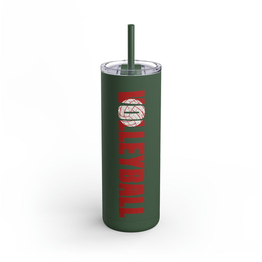 Volleyball 20oz Skinny Matte Tumbler