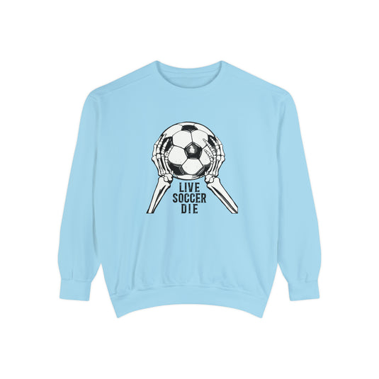 Live Soccer Die Adult Unisex Premium Crewneck Sweatshirt