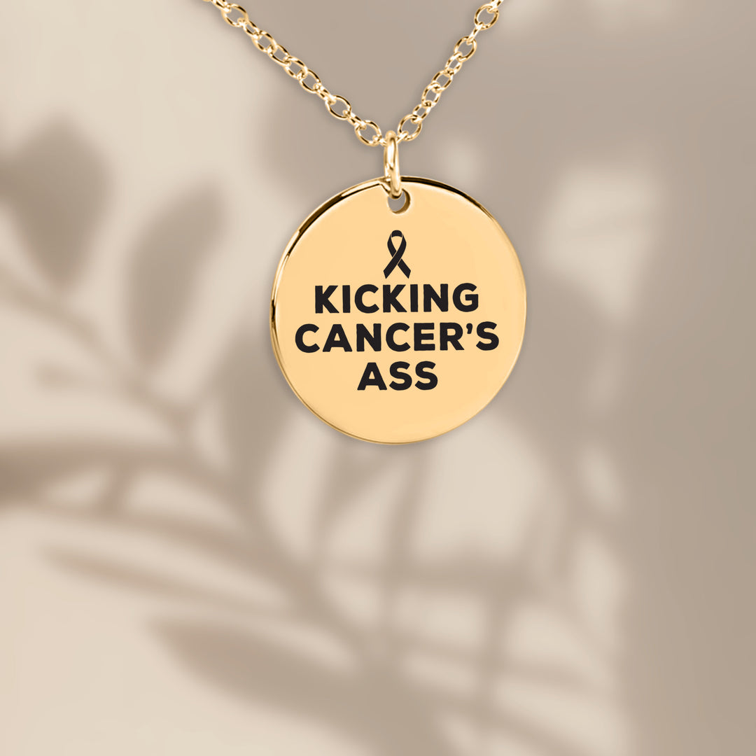 Kicking Cancer's Ass Coin Necklace
