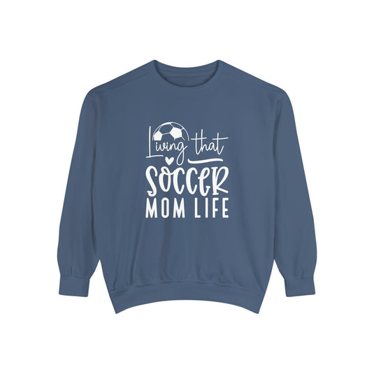 Living That Soccer Mom Life Adult Unisex Premium Crewneck Sweatshirt