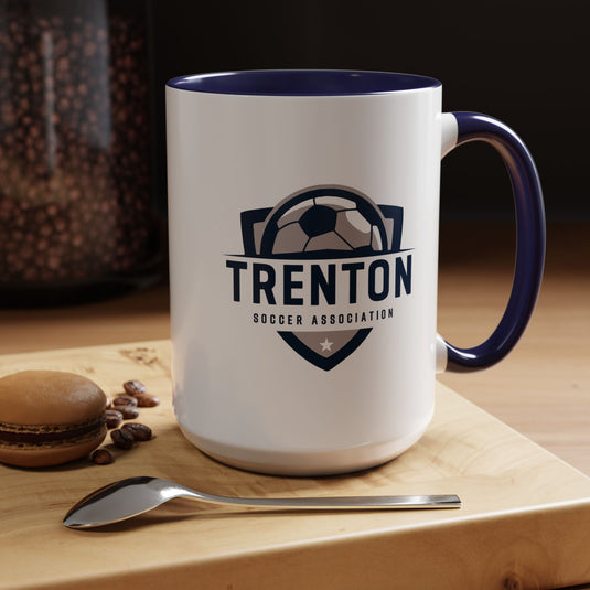 Trenton Soccer Association Accent Coffee Mug