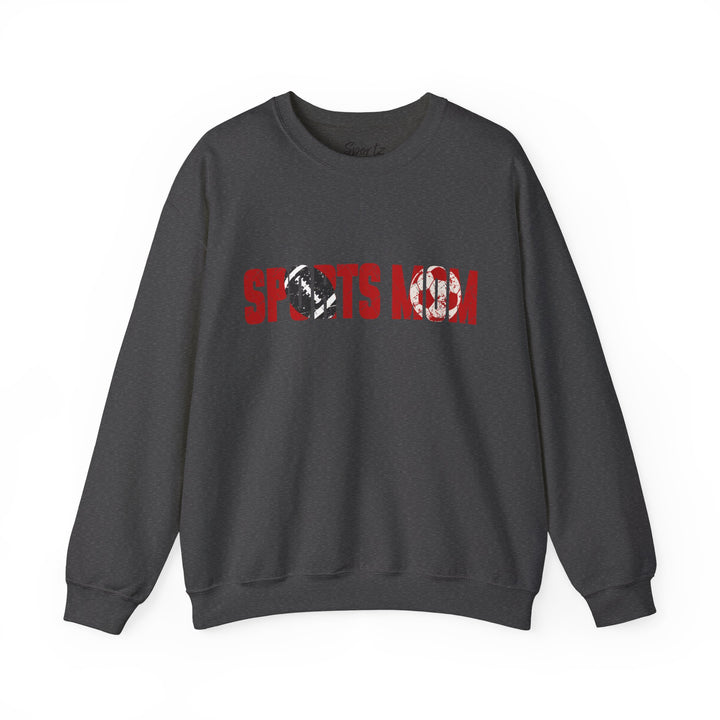 Sports Mom w/Football & Soccer Ball Adult Unisex Crewneck Sweatshirt