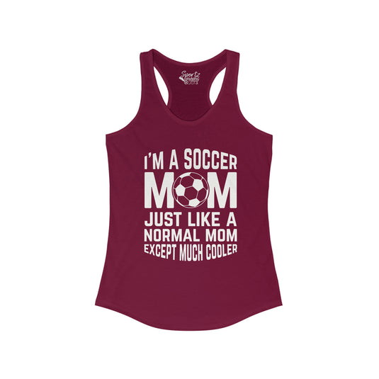 I'm a Soccer Mom Adult Women's Racerback Tank