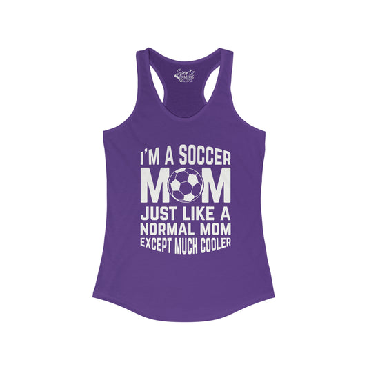 I'm a Soccer Mom Adult Women's Racerback Tank