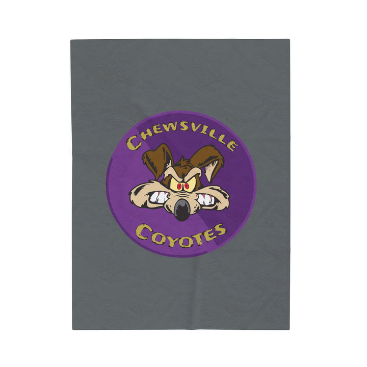 Chewsville Coyotes Velveteen Plush Blanket