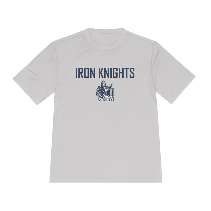 Iron Knights Adult Unisex Moisture Wicking T-Shirt - w/Knight Logo, Name & Number on back