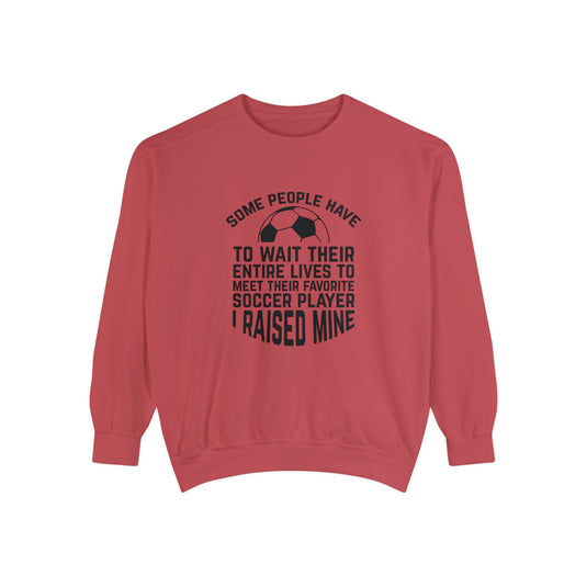 Some People Have to Wait Soccer Adult Unisex Premium Crewneck Sweatshirt