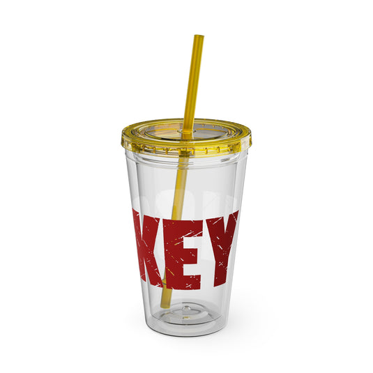 Hockey 16 oz Sunsplash Tumbler with Straw