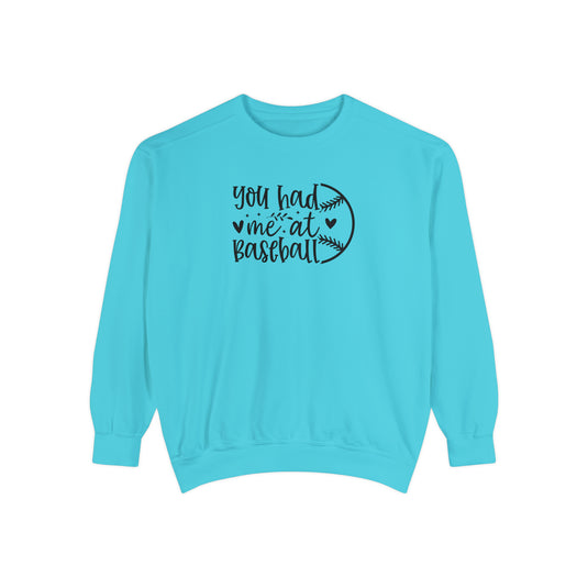 You Had Me at Baseball Adult Unisex Premium Crewneck Sweatshirt