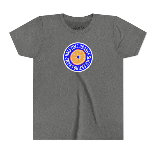 College Station Soccer Club Vanguard Unisex Youth T-Shirt - Halftime Orange Slice Eating Champ