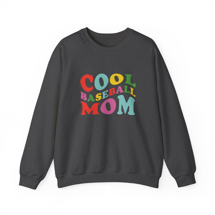 Cool Baseball Mom Adult Unisex Crewneck Sweatshirt