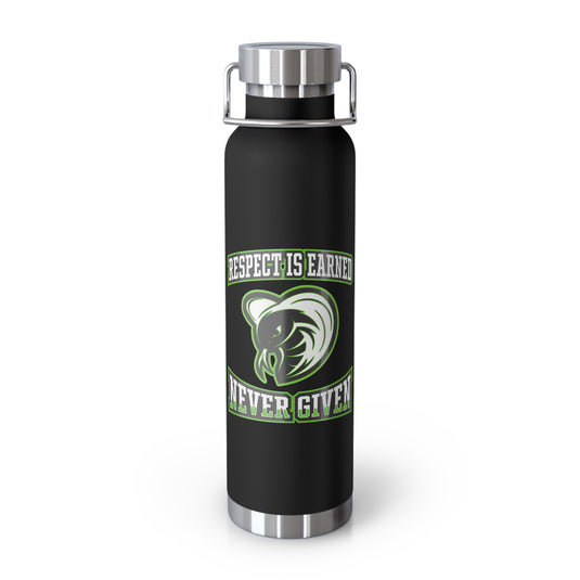 Courthouse Cobras Copper Vacuum Insulated Bottle 22oz - Respect Design