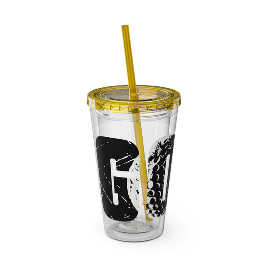 Golf 16 oz Sunsplash Tumbler with Straw