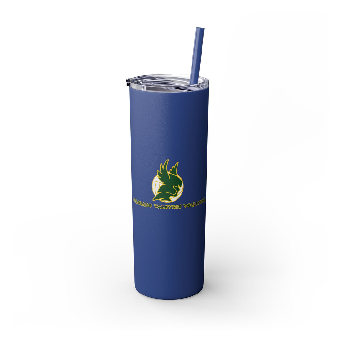 Colorado Valkyrie Volleyball Club Skinny Tumbler with Straw 20oz