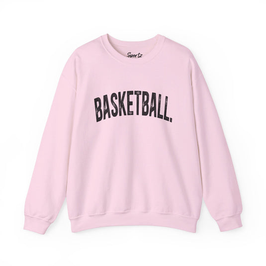 Rustic Design Basketball Adult Unisex Basic Crewneck Sweatshirt