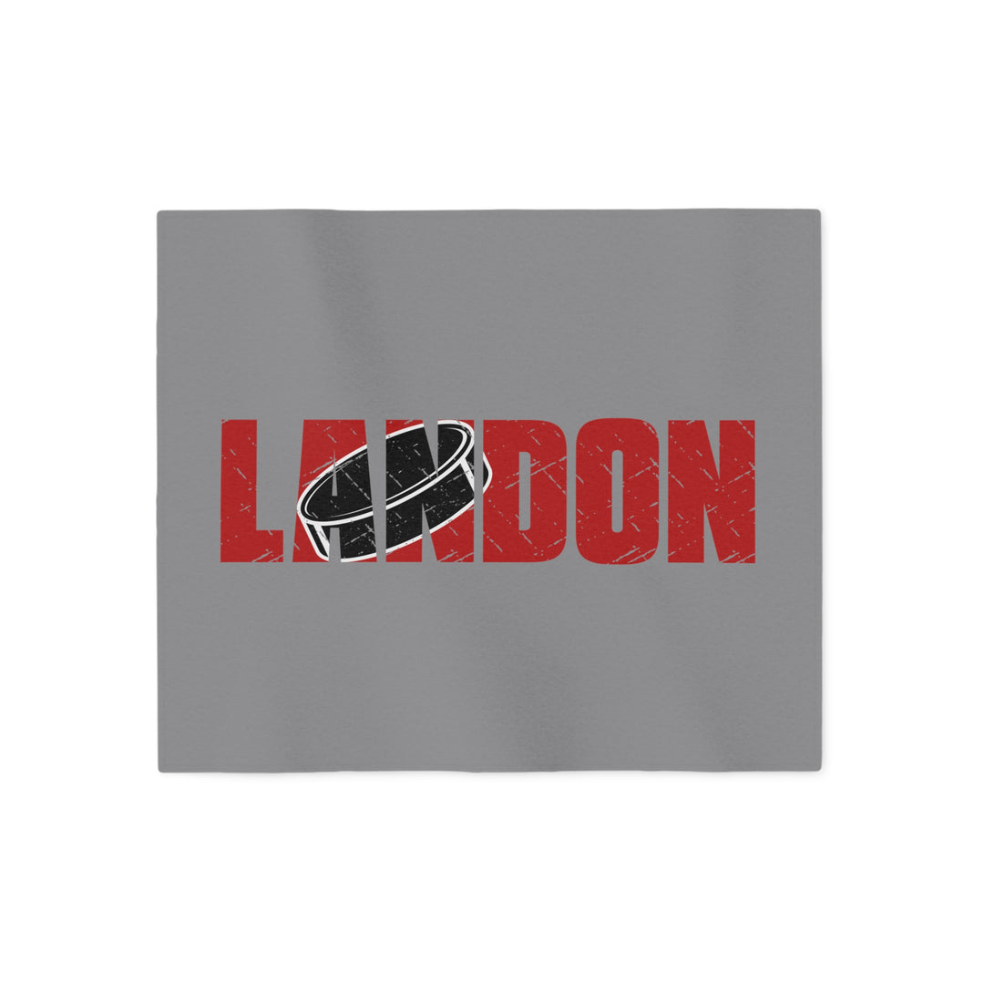 Hockey Sweatshirt Blanket w/Custom Name